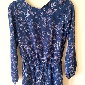 Romper with pockets and open back